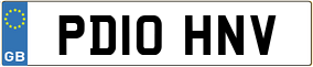 Truck License Plate